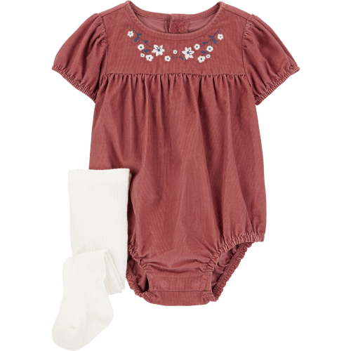 Carter's Child of Mine Baby Girl Bubble Romper Set, 2-Piece, Sizes 0/3-24 Months
