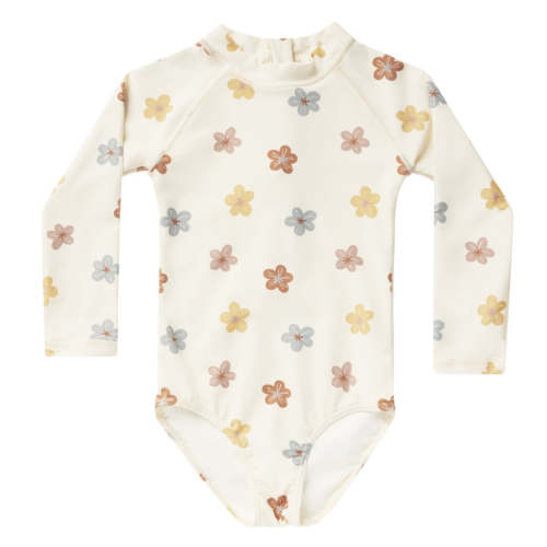 Rylee & Cru Delphine Rashguard One Piece Swimsuit, Leilani
