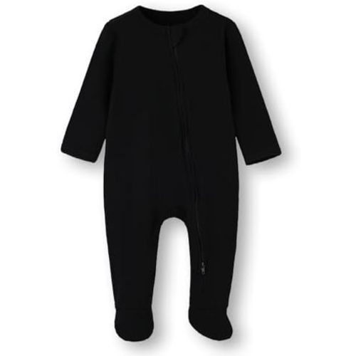 ACESTAR Baby Footies Pajamas, 2-Way Zipper Baby Sleepers with Mitten Cuffs