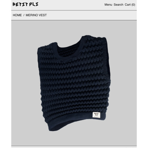 Petit Pli - Merino Wool Vest
