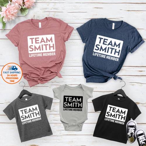 Custom Family T-Shirts: Matching Personalized Team Tees