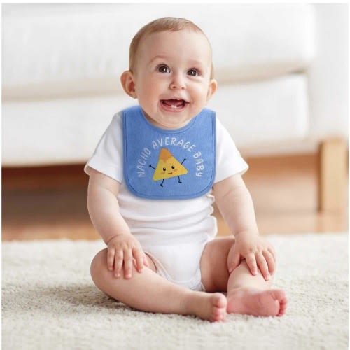 The Peanutshell Baby Boy Bibs Set, Terry Cloth, Eating, Drooling, Teething Funny Sayings in Camo, Green, Blue, Red, 10 Pack