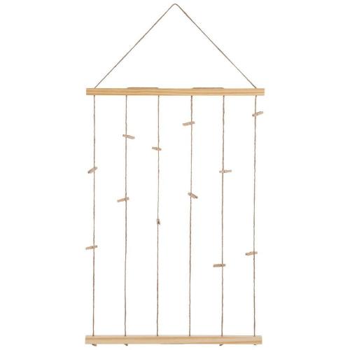 Wood Clip Wall Organizer