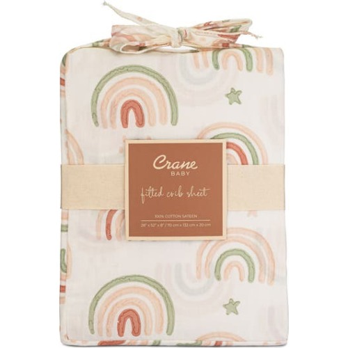 Cotton Sateen Fitted Crib Sheet