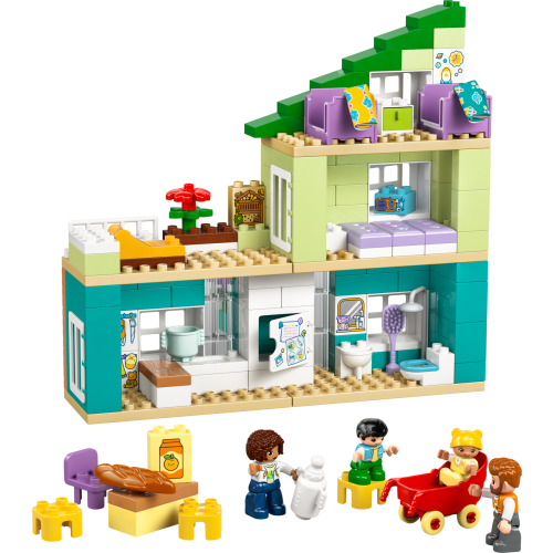 3 in 1 Modern Family House with Figures