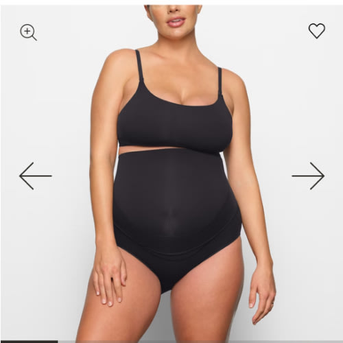 SKIMS FITS EVERYBODY MATERNITY PUMPING SCOOP BRALETTE | ONYX