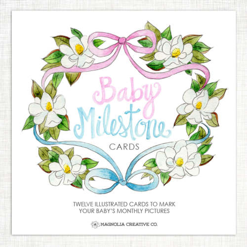 Southern Baby Milestone Cards - Magnolia Creative Co.