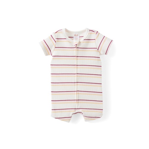 Growie Short Sleeve Zip All In One Romper