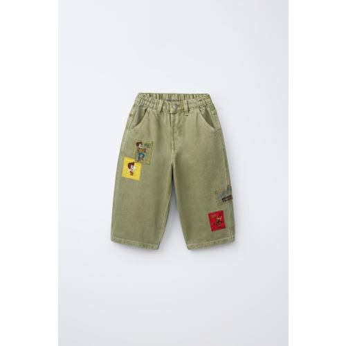 TOY STORY © DISNEY PIXAR BAGGY TWILL PANTS - Light khaki | ZARA United States