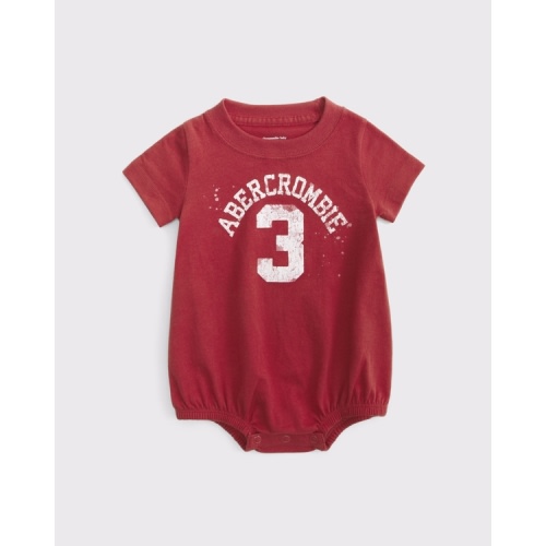 baby logo graphic bubble romper