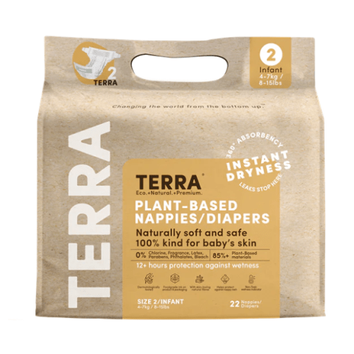 Size 2 Diapers, Non-Toxic Diapers | Plant-Based Diapers