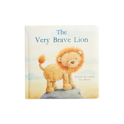 Jellycat 'The Very Brave Lion' Board Book, Yellow Multi