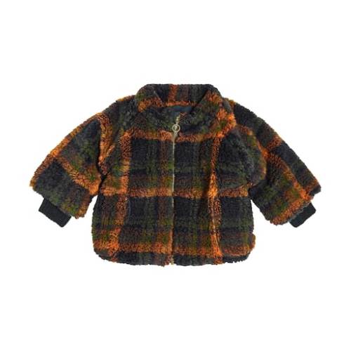 Baby Epi checked faux shearling jacket