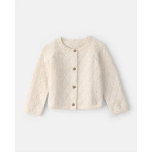 Baby Girl Cardigan Sweater - Cream | Carter's