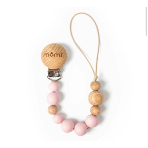 mōmi babypace pacifier clip - seashell