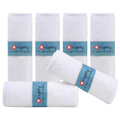 Orighty Baby Washcloths 6 Pack, Ultra Soft Flannel for Delicate Skin, Baby Wash Cloths for Newborns & Infants, Multi-Purpose Babies Bath Towels, Face Towels, Face Cloths, Babies Registry as Shower