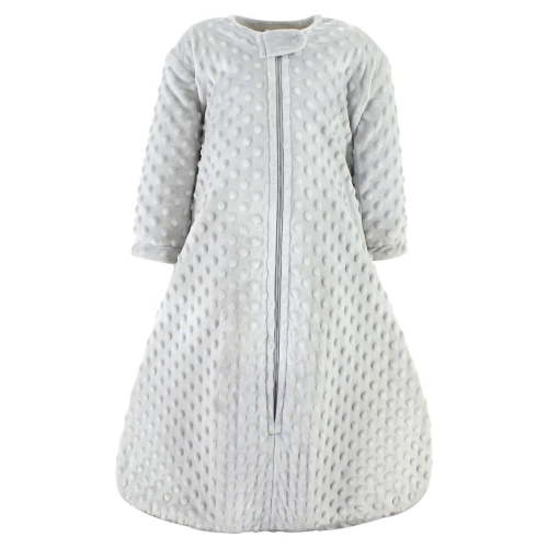 Hudson Baby Plush Sleeping Bag, Sack, Blanket, Lt. Gray, 0-6 Months