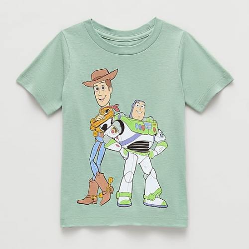Toddler Boys Crew Neck Short Sleeve Regular Fit Toy Story Graphic T-Shirt, Color: Green - JCPenney