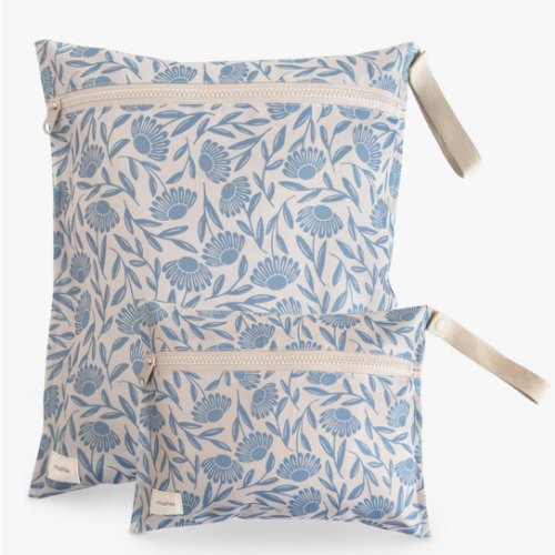 mushie Water Resistant Wet Bags, Set of 2