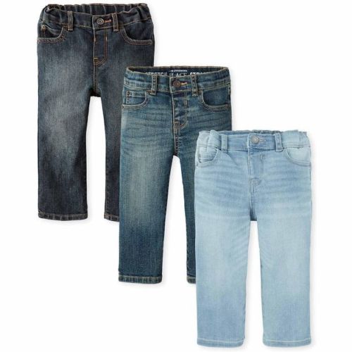 The Children's Place Baby Boys Straight Jeans 3-Pack Multi 6-9 M