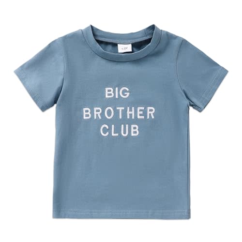 TITKKOP Baby Boy Clothes Big Brother T Shirt Toddler Boy Summer Cotton Short Sleeve Tops for 1-5T Baby Boy Outfits