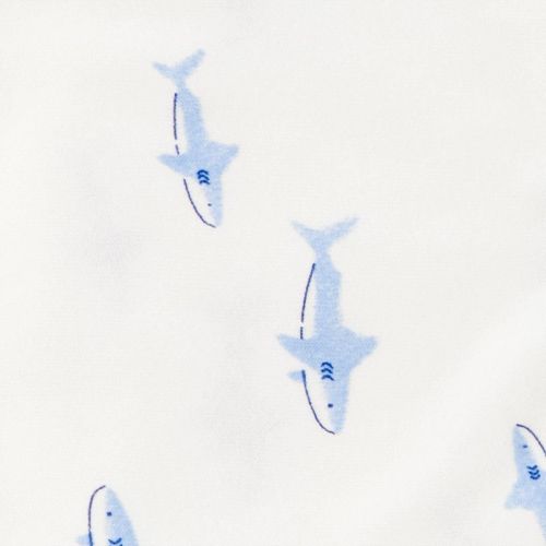 Carter's Just One You®️ Baby 2pk Shark Towel - Blue: Cotton Polyester Hooded Towels, Animal Theme, 29"x29"