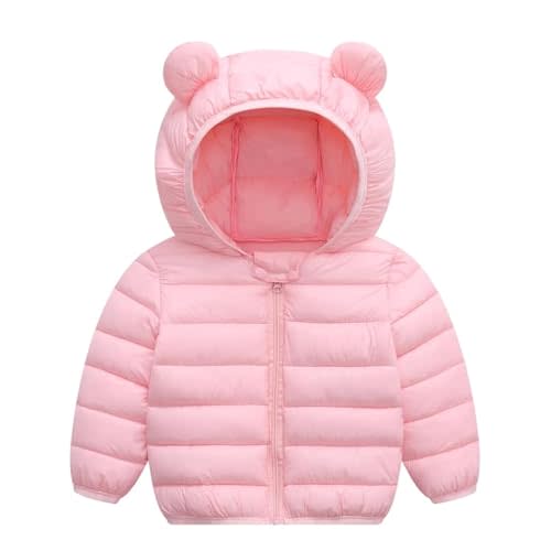 UPlee 3M - 3T Baby Girls Boys Winter Coats for Toddlers Lightweight Puffer Jacket Kids Down Alternative Outerwear