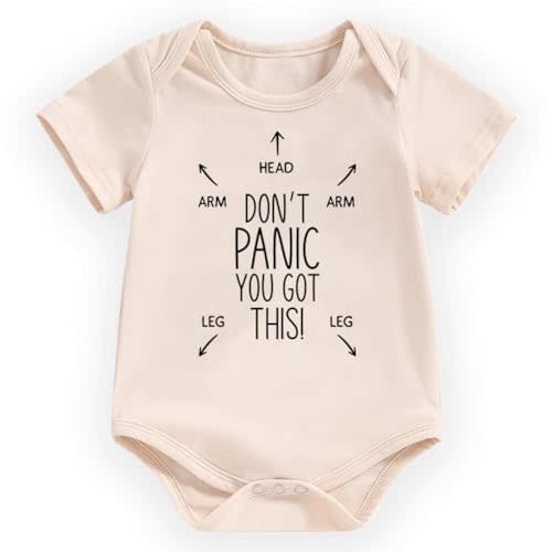 hrcfbk Newborn Baby Boys Girls Clothes Cute Funny Bodysuit Rompers Newborn Baby Announcement Coming Home Outfit