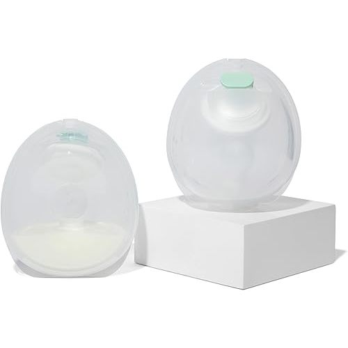 Motif Medical Breast Milk Collector Cups for Luna, Duo, & Roam Breast Pump - Hands-Free & Portable Collection Cups - Wearable Breast Milk Collection Cups w/ Storage Bag, 5 Flanges & More (5 oz)