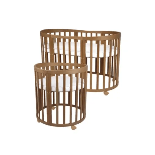 7in1 Oval Baby Crib with mattress - Vintage