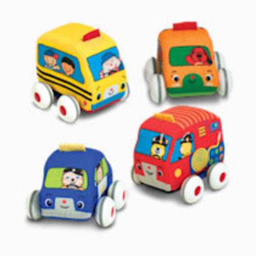 Melissa & Doug Pull-Back Town Vehicles Baby and Toddler Toy