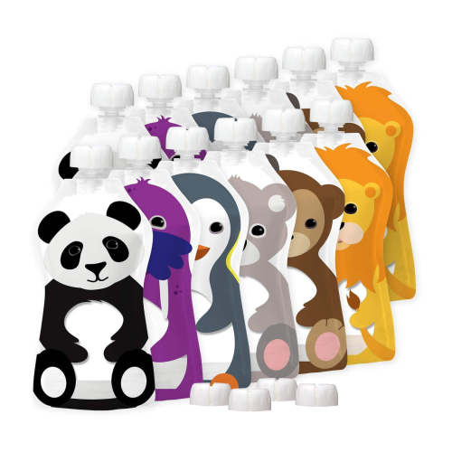 Squooshi Reusable Food Pouch 12-Pack | Eco-Friendly & Durable – Squooshi Family