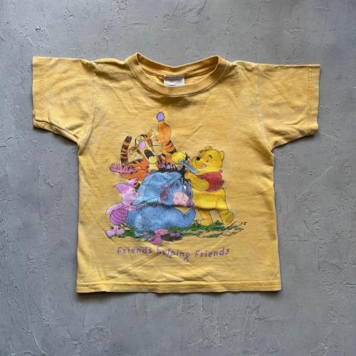 Vintage 1990s Kids Winnie the Pooh Yellow Cartoon...