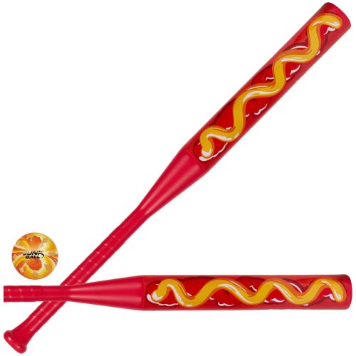 Junk Ball Home Run Hot Dog Drip Bat and Ball Set