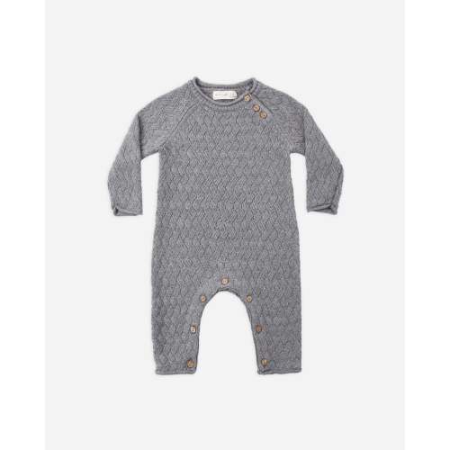 Cozy Heather Knit Jumpsuit Heathered Slate – Quincy Mae