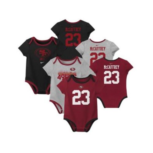 Baby Boys and Girls Christian McCaffrey San Francisco 49ers Name Number Bodysuit, 3-Pack