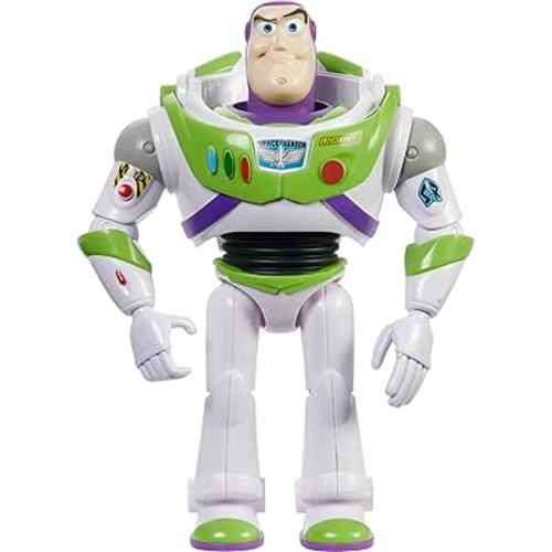 Mattel Disney Pixar Toy Story Large Action Figure, Posable Buzz Lightyear Collectible in Spacesuit Look, 12-inch Scale