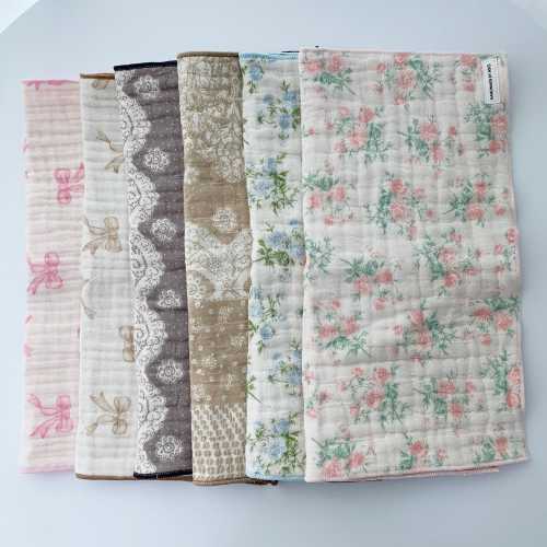 4-Layer Gauze Kitchen Cloth, Facial Washcloth, Handkerchief – Ultra Absorbent, Soft, Multipurpose | Handmade & Fluorescent-Free