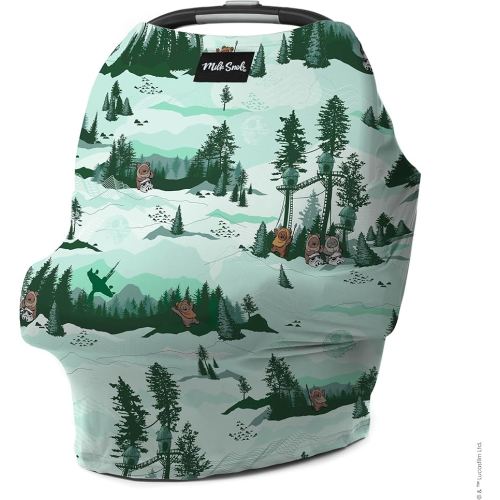 Milk Snob Star Wars Original 5-in-1 Cover - Nursing Cover for Breastfeeding - Baby Car Seat Cover, Carseat Canopy & Stroller - Essential All-in-One Cover - Gift for Mom, Baby (Endor Escape)