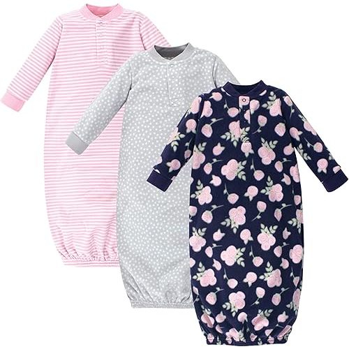 Hudson Baby Baby Girls' Fleece Gowns