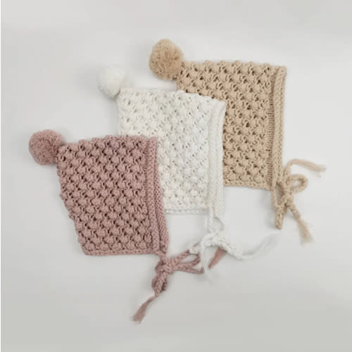 Organic Cotton Chunky Knit Bonnet