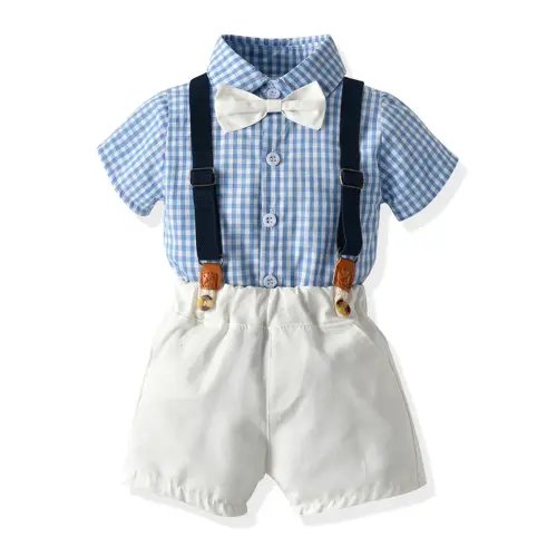 XBASW Baby Kids Boys Girls Twins Matching Outfits Toddler Girls Sleeveless Stripe Dress Boys Floral Bowtie Shirts Tops + Suspender Shorts Summer Set 6M-6T