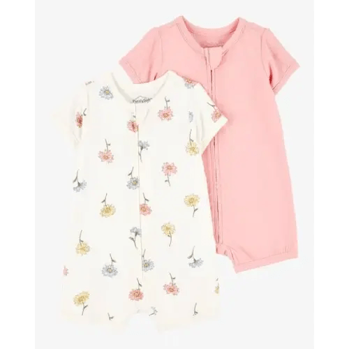 Baby 2-Pack PurelySoft Zip-Up Rompers - Carter's | Carter's
