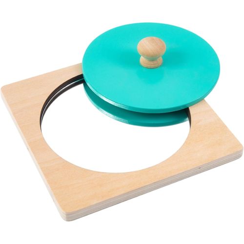 Mirroir en bois pour bébé