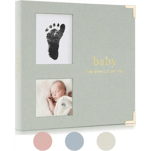 Keepsake Baby Memory Book for Boys and Girls – Timeless First 5 Year Baby Book With Photoslots – Cute Journal Scrapbook or Photo Album - Record a Milestone for Every Event from Birth to Age 5