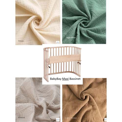Baby Bay Maxi Bassinet Custom Made Fitted Sheet - Organic Cotton Gauze