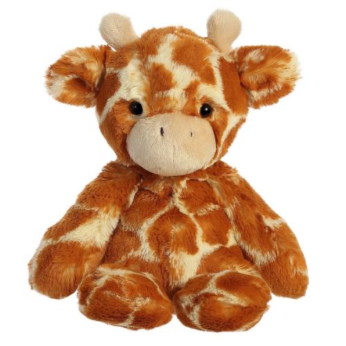 Aurora Small Giraffe Sweet & Softer Snuggly Stuffed Animal Brown 9"