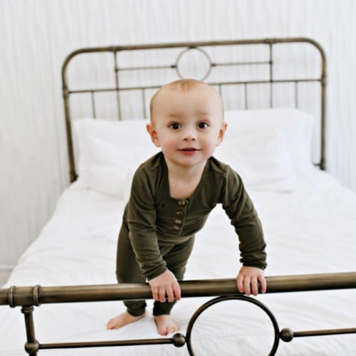Olive Green Baby and Toddler Outfit Set | Presley Couture