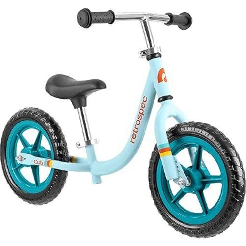Retrospec Cub Toddler Balance Bike for Ages 18 Months - 3 Years - 12in No-Pedal Beginner Bicycle with Adjustable Seat, Puncture-Proof Tires & Safe Low Frame Design