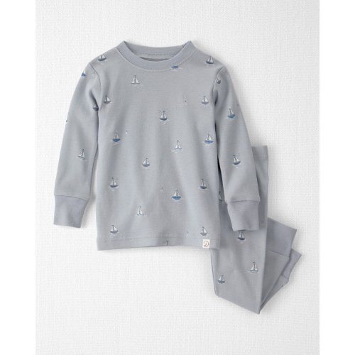 Baby 2-Piece Organic Cotton Ribbed Pajama Set in Sail Away Print - Little Planet | Carter's